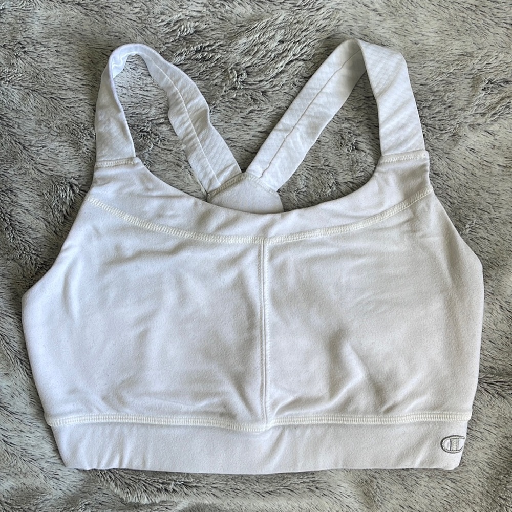 White Champion sports top size S